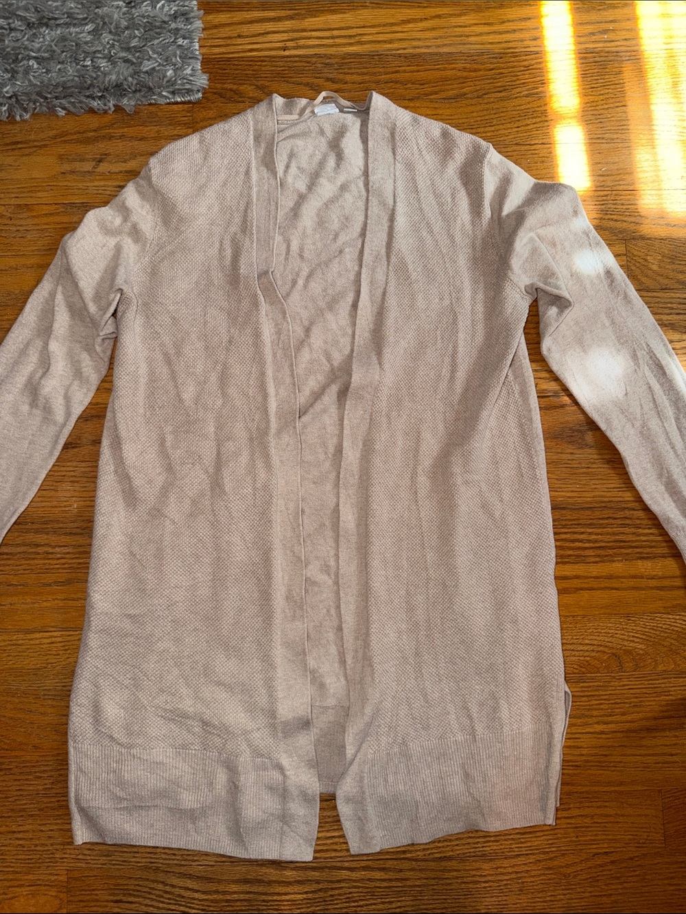 Gap Light Beige Open-Front Cardigan